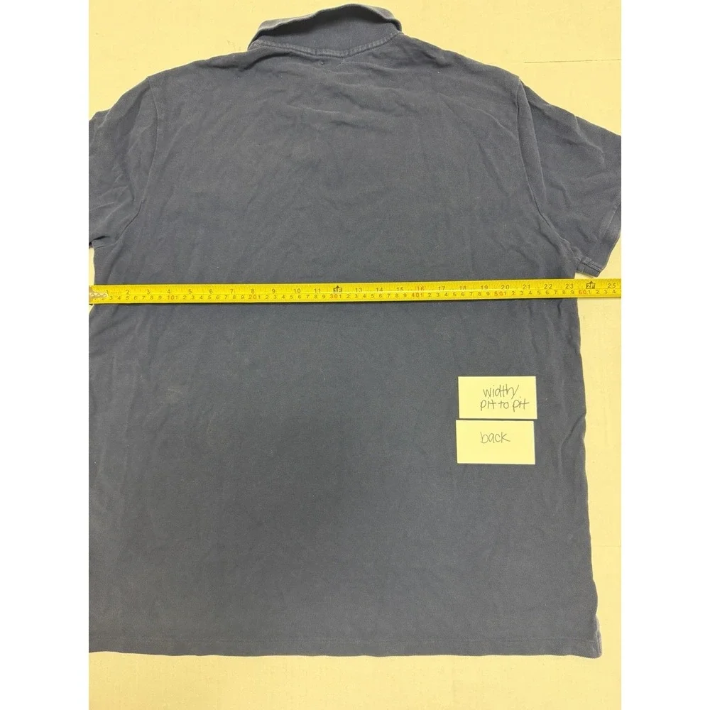 Polo‎ ralph lauren custom fit blue ss polo, chest embroidered design, men's xxl